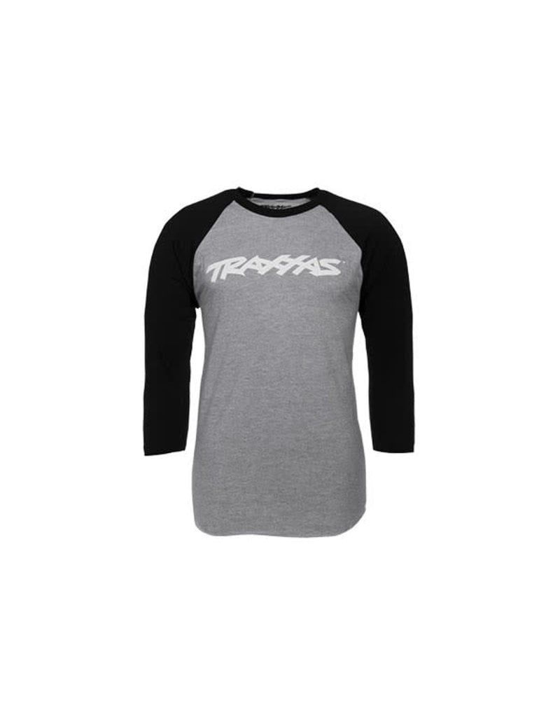 TRA1369 Traxxas Traxx Raglan Shirt Grey/Blk, Size: S