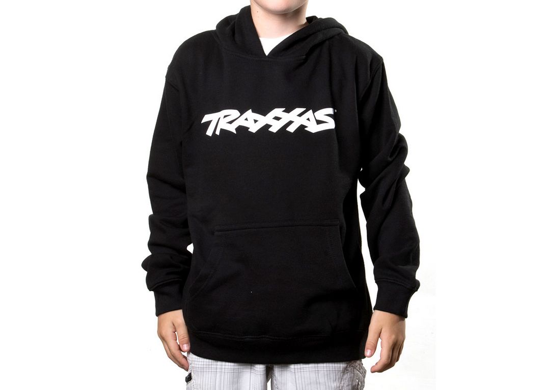 TRA1397 Traxxas Logo Hoodie Black Youth, Size: S