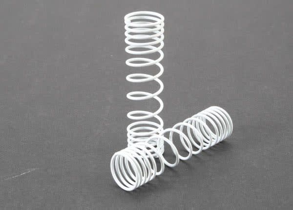 TRA5858 Traxxas Springs, rear (white) (progressive rate) (2)