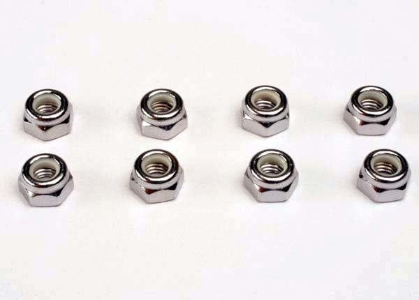 TRA4147 Traxxas Nuts, 5mm nylon locking (8)