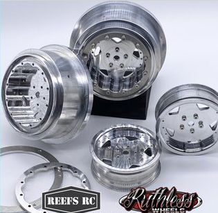 SEHREEFS81 Reefs RC Tidal Beadlock Drag Wheels w/ Rings and Hardware (4pcs)