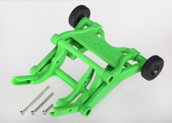 TRA3678A Traxxas Wheelie bar, assembled (green) (fits Slash, Bandit, Rustler, Stampede series)