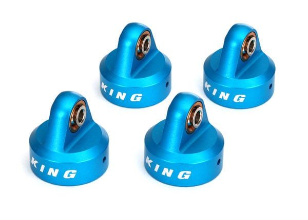 TRA8457 Traxxas Shock caps, aluminum (blue-anodized), King Shocks (4) TRA8457 Traxxas Shock caps, aluminum (blue-anodized), King Shocks (4)