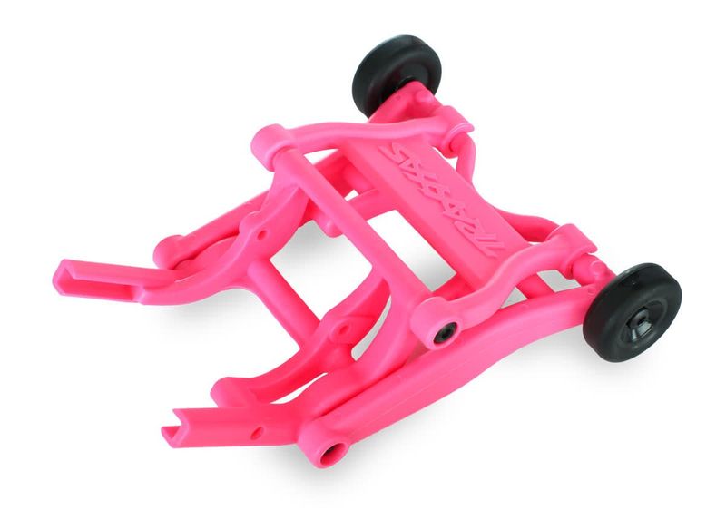 TRA3678P Traxxas Wheelie bar, assembled (pink) (fits Slash, Bandit, Rustler, Stampede series)