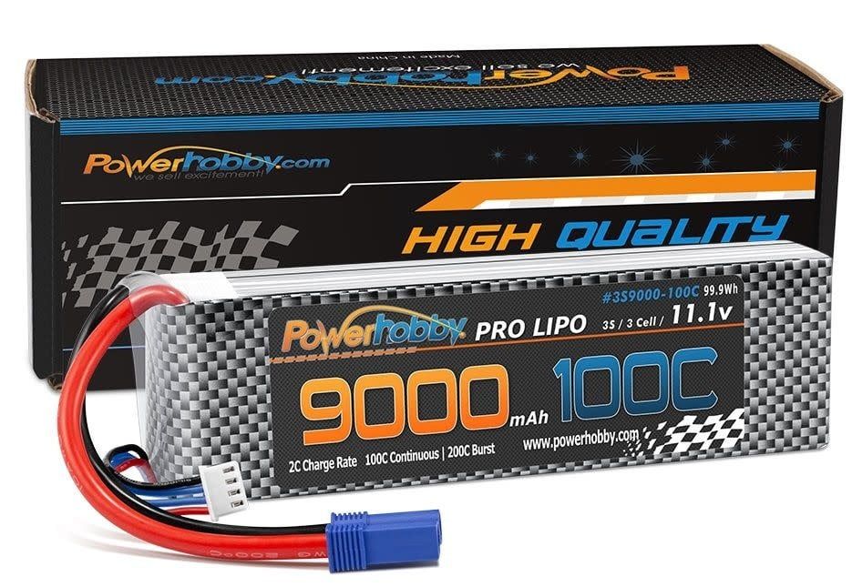 PHB3S9000100EC5 Power Hobby 3S 11.1V 9000mah 100C-200 Lipo Battery w EC5