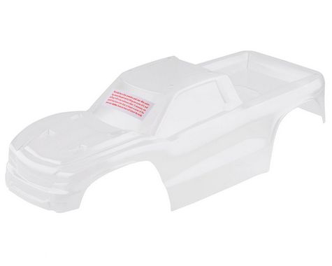 TRA9011 Traxxas Body, Hoss™ 4X4 (clear, requires painting)/ window, grille, lights decal sheet