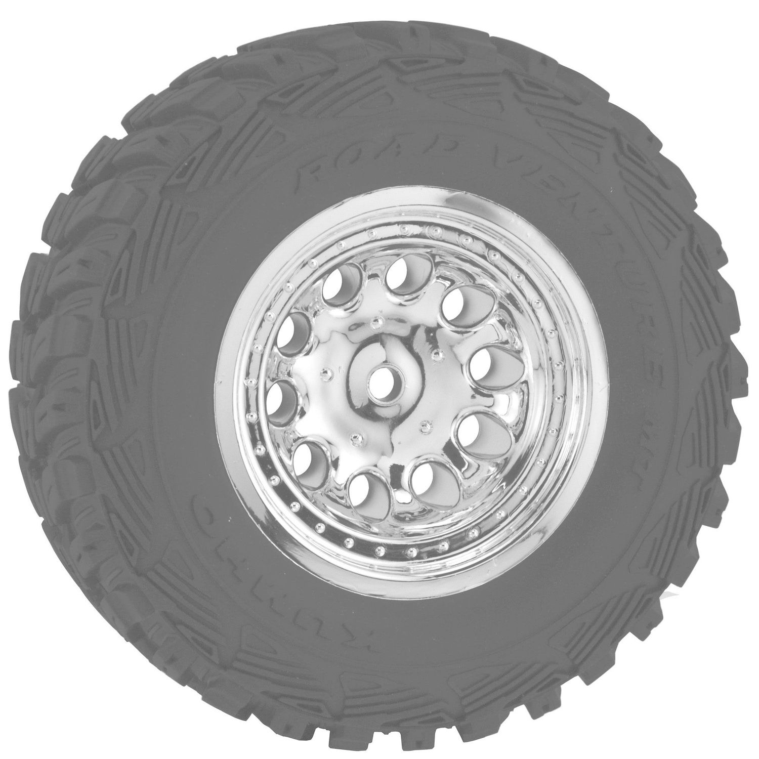 RPM82323 RPM Front Revolver Wheels, Chrome(2): Slash 2WD