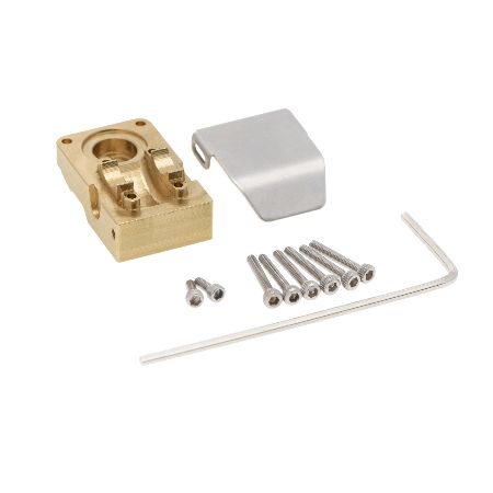 DTSCX24-3 Hobby Details Axial SCX24 Brass Counterweight Cup and Armor Guard Plate 1 set