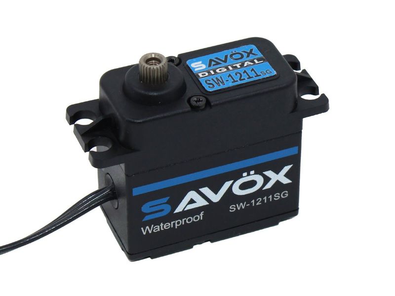 SAVSW1211SG-BE Savox Waterproof High Voltage Digital Servo 0.08sec / 347.2oz @ 7.4V - Black Edition