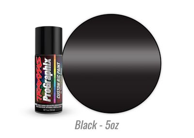 TRA5055 Traxxas Body paint, ProGraphix, black (5oz)