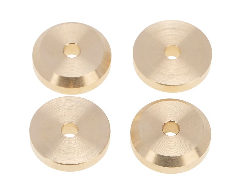 DTSCX24-28 Hobby Details Axial SCX24 Brass Wheel Counterweight 4pcs/set