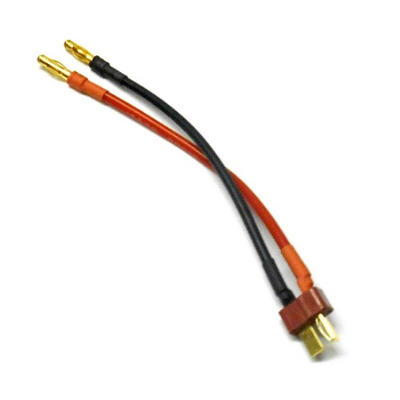DTC27032 Hobby Details Deans Charging Lead, 30cm, 16AWG, to 4mm Bullet
