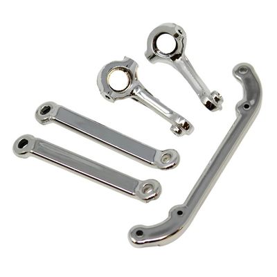 RER14523 Redcat Racing V2 Steering Arms L/R and V2 Toe Links (Chrome) (1set)