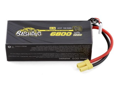 GEA68006S12E5 Gens Ace Bashing Pro 6s LiPo Battery Pack 120C (22.2V/6800mAh) w/EC5 Connector