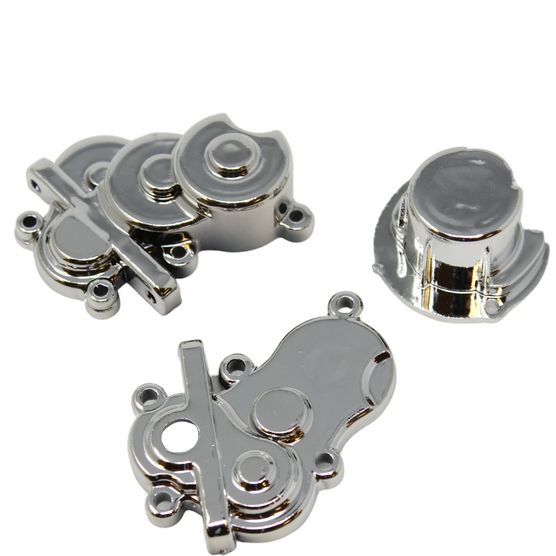 RER14525 Redcat Racing Transmission Case w/ Gear Cover (Chrome) (1set)