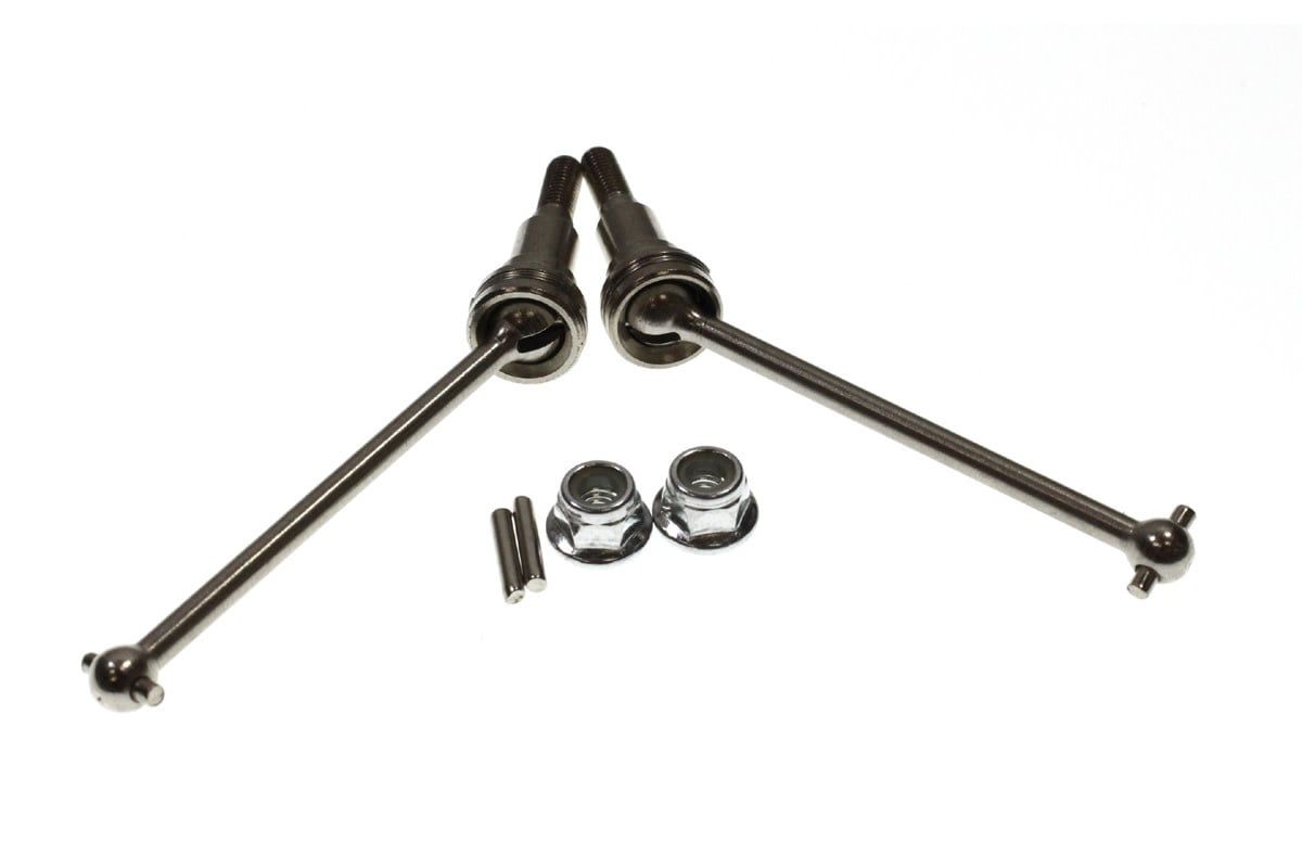 RCE6405 Racers Edge Metal Front CVD Shafts & Pins & M4 Lock Nut for Blackzon Slyder