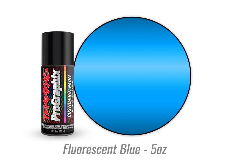 TRA5064 Traxxas Body paint, ProGraphix, fluorescent blue (5oz)