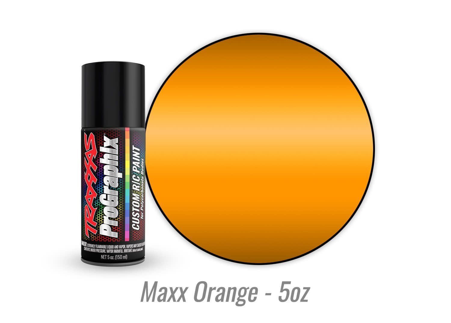 TRA5051 Traxxas Body paint, ProGraphix, Maxx Orange (5oz)