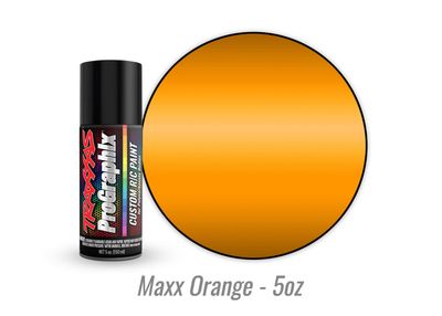 TRA5051 Traxxas Body paint, ProGraphix, Maxx Orange (5oz)