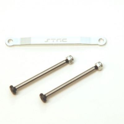 SPTST2532XS ST Racing Concepts CNC Aluminum Front Hingepin Brace Kit, w/Lock-nut STyle Hingepins (Silver)