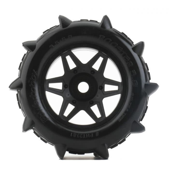 PHBPHT2381 Power Hobby 1/8 Rooster 3.8 Belted Paddle Sand Snow Tires 17mm