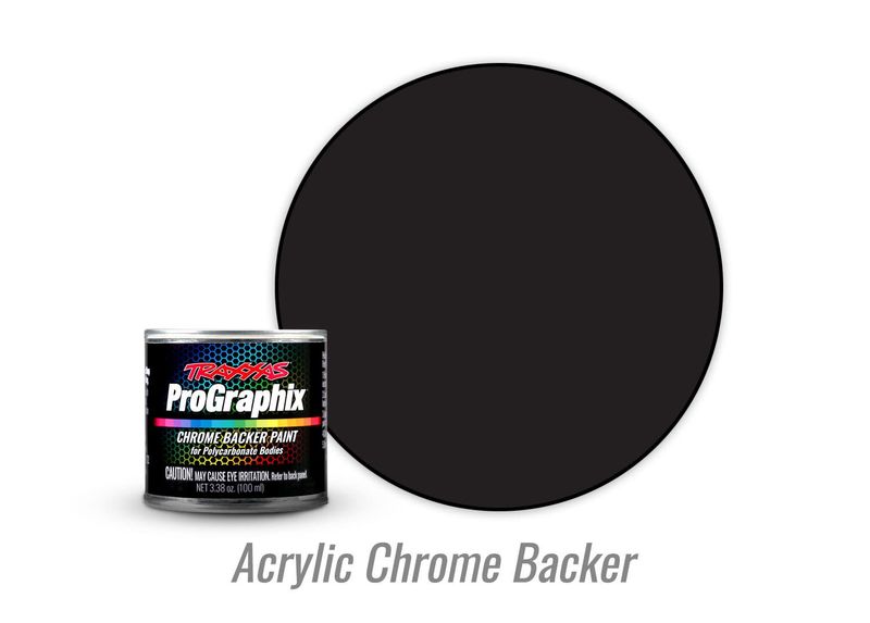 TRA5044 Traxxas Backing paint, ProGraphix, black, acrylic (100mL)