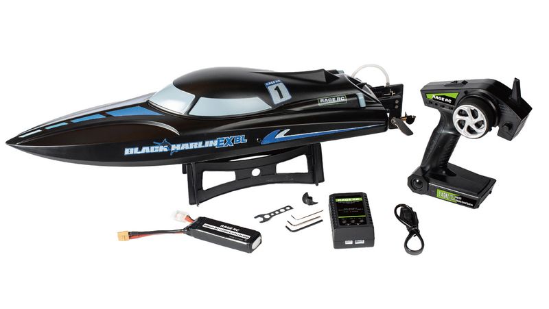 RGRB1405  Rage RC Black Marlin EX Brushless RTR Boat