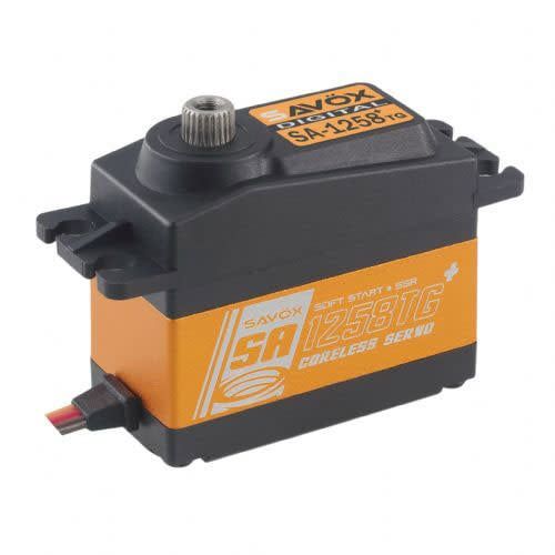 SAVSA1258TGP Savox tandard Size Coreless Digital Servo with Soft Start, .08/166 @ 6V