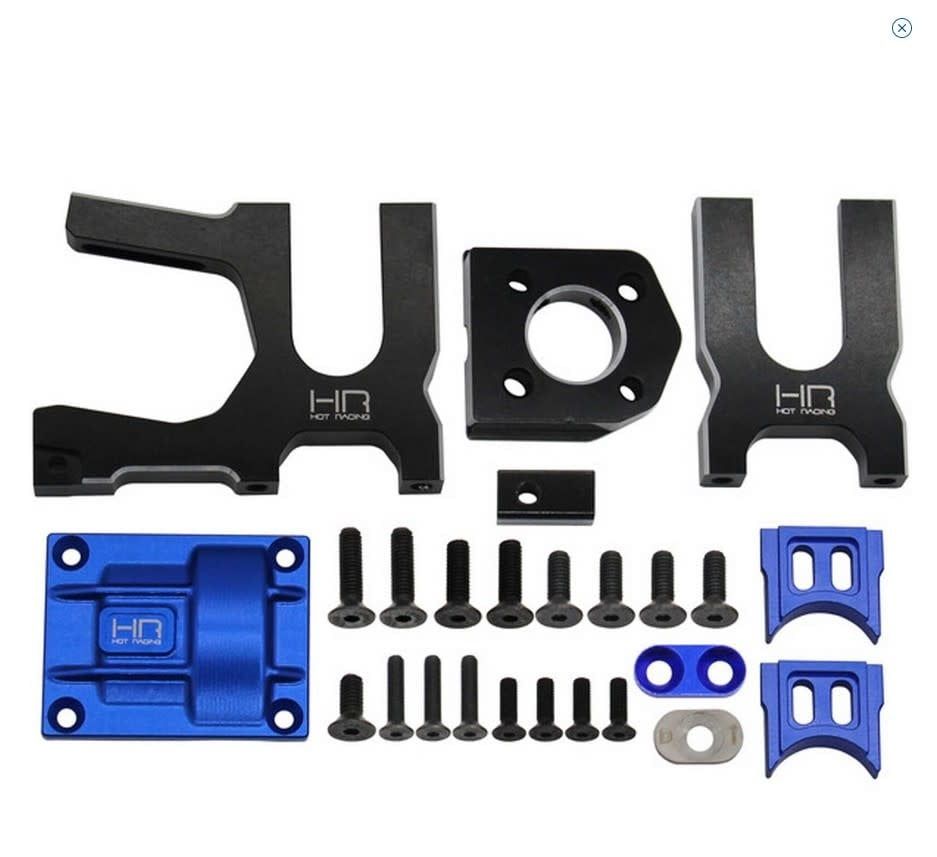 HRASLG38M01 Hot Racing Sliding Rail Lock Motor Mount: Traxxas Sledge