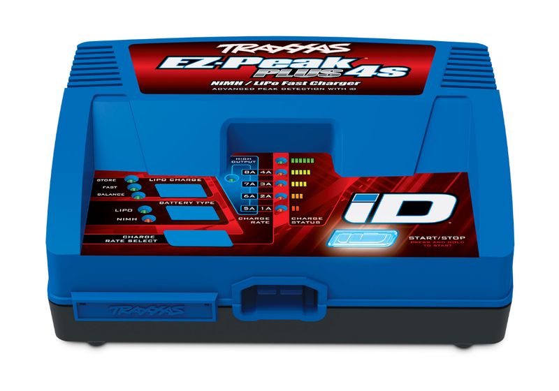 TRA2981 Traxxas Charger, EZ-Peak® Plus 4s, 8 amp, NiMH/LiPo with iD® Auto Battery Identification