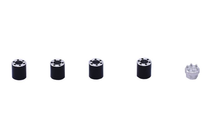DTSCX24-72B Hobby Details Aluminum Alloy SCX24 Wheels Nut 5pcs/set Black