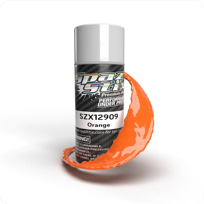 SZX12909 Spaz Stix Solid Orange Aerosol Paint, 3.5oz Can