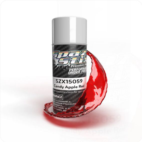 SZX15059 Spaz Stix Candy Apple Red Aerosol Paint, 3.5oz Can