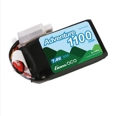 GEA3511002SJS Gens Ace Adventure 1100mAh 2S1P 7.4V 35C Lipo Battery Pack with JST-PHR Plug