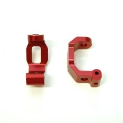ST8332R STRC CNC Machined Alum. HD Front Caster Blocks (1 pair) for Traxxas 4Tec 2.0 (Red)