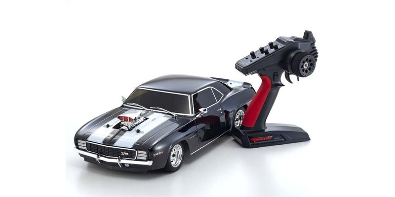 KYO34493T1 Kyosho Fazer Mk2 1969 Chevy Camaro Z/28 RS Supercharged VE, Tuxedo Black, 1/10 Electric 4WD Touring Car
