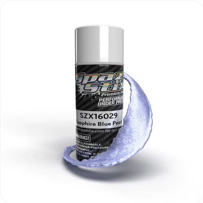 SZX16029 Spaz Stix Sapphire Blue Pearl Aerosol Paint, 3.5oz Can