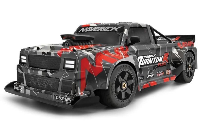 MVK150313 Maverick QuantumR Flux 4S 1/8 4WD RTR Race Truck - Grey / Red
