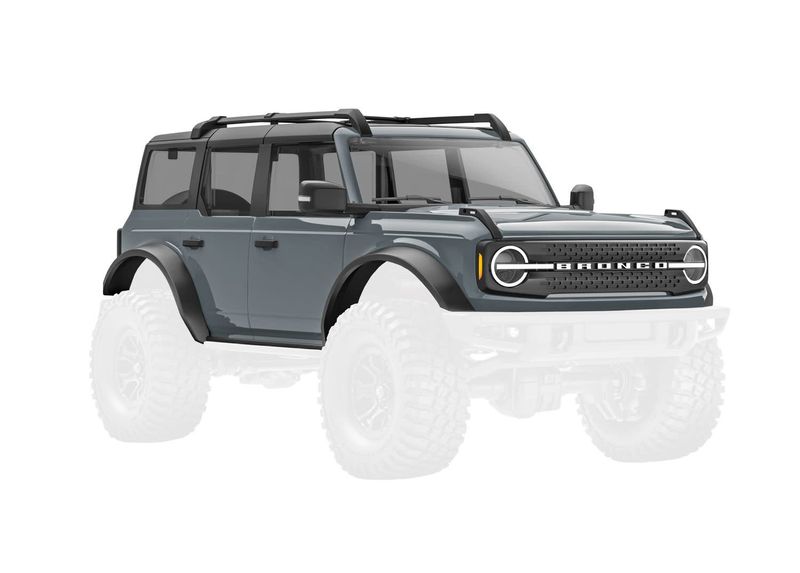 TRA9723-DKGRY Traxxas Body, Ford Bronco, complete, dark gray (includes grille, side mirrors, door handles, fender flares, windshield wipers, spare tire mount, & clipless mounting) (requires #9735 fron TRA9723-DKGRY Traxxas Body, Ford Bronco, complete, dark gray (includes grille, side mirrors, door handles, fender flares, windshield wipers, spare tire mount, & clipless mounting) (requires #9735 fron