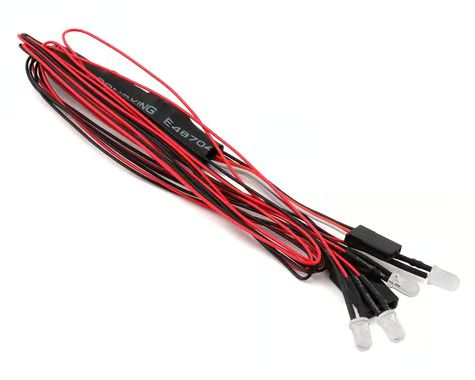 KYO97054-4CR Kyosho LED LightUnit(Φ5/4Bulbs/L=400/Clear＆Red)