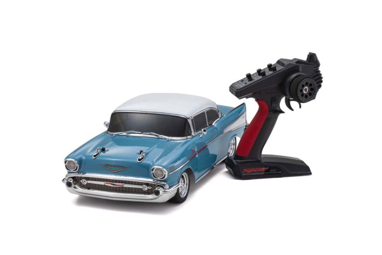 KYO34433T1C Kyosho 1/10 EP 4WD Fazer Mk2 FZ02L Readyset 1957 Chevy Bel Air Coupe, Tropical Turquoise