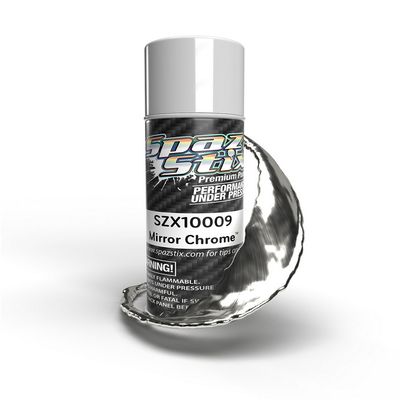 SZX10009 Spaz Stix Ultimate Mirror Chrome Aerosol Paint, 3.5oz Can