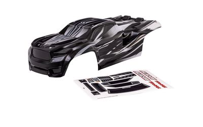 TRA9511X Traxxas Body, Sledge®, ProGraphix® (graphics are printed, requires paint & final color application)/ window, grille, lights decal sheet