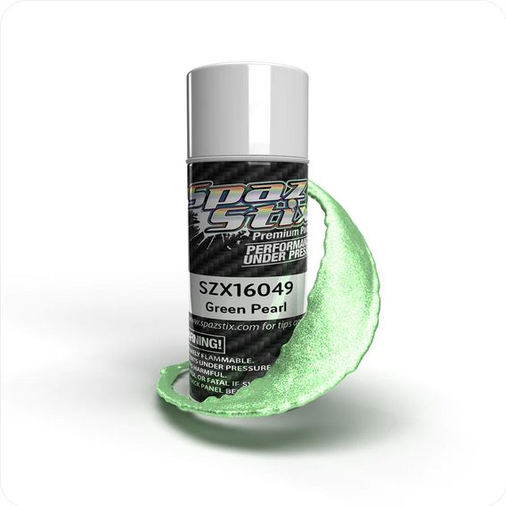 SZX16049 Spaz Stix Green Pearl Aerosol Paint, 3.5oz Can