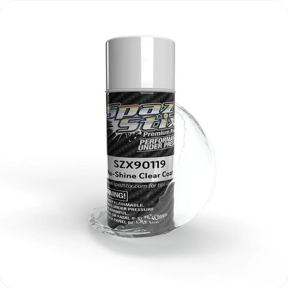 SZX90119 Spaz Stix No-Shine Exterior Matte Finish Clear Coat, 3.5oz Aerosol Can