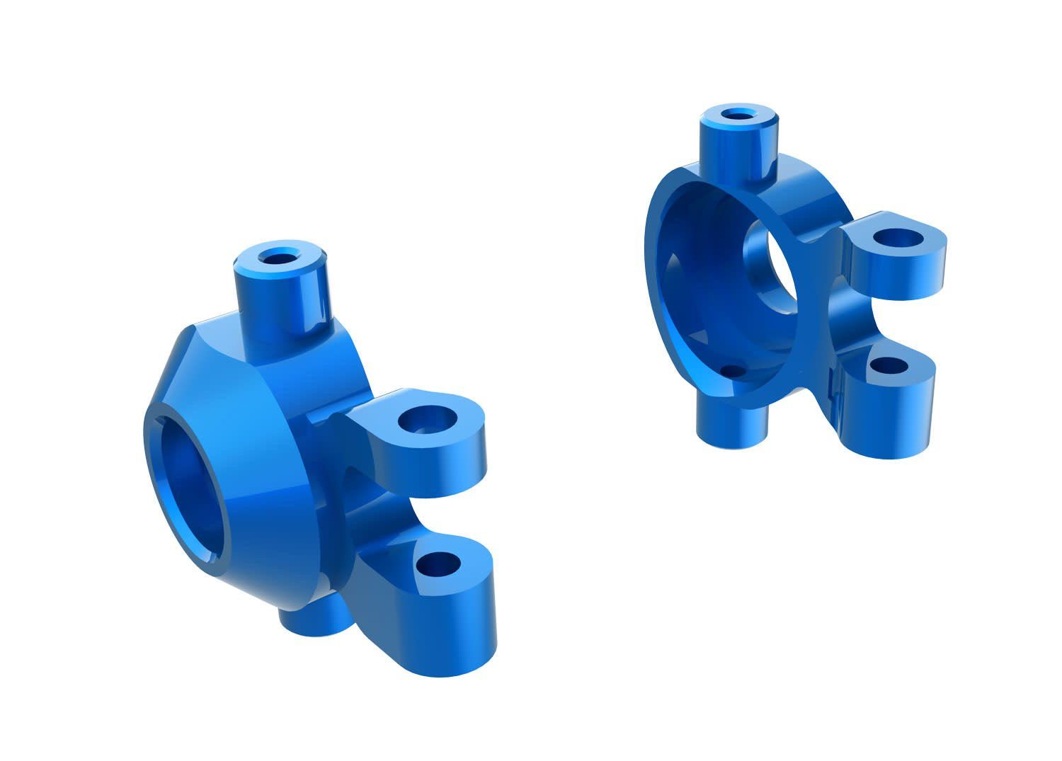 TRA9737-BLUE Traxxas Blue Aluminum Caster Blocks (L&R)