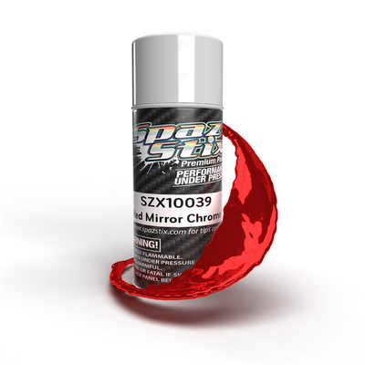 SZX10039 Spaz Stix Red Mirror Chrome Aerosol Paint, 3.5oz Can
