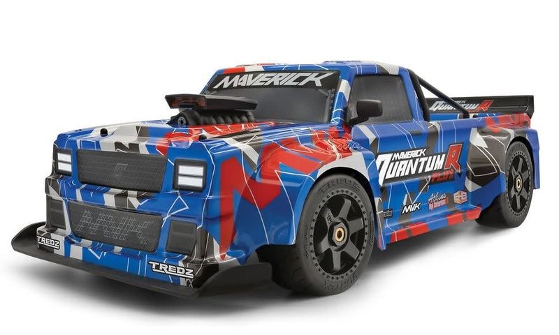 MVK150312 Maverick QuantumR Flux 4S 1/8 4WD RTR Race Truck - Blue / Red