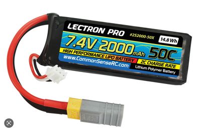 CSRC2S2000-50X Common Sense RCLectron Pro 7.4V 2000mAh 50C Lipo Battery with XT60 Connector + CSRC adapter for XT60 batteries to popular RC vehicles CSRC2S2000-50X Common Sense RCLectron Pro 7.4V 2000mAh 50C Lipo Battery with XT60 Connector + CSRC adapter for XT60 batteries to popular RC vehicles