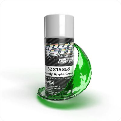 SZX15359 Spaz Stix Candy Apple Green Aerosol Paint, 3.5oz Can